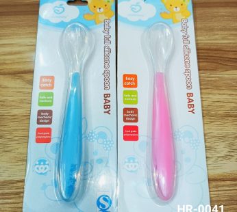 BABY SILICONE SPOON CN-1pcs