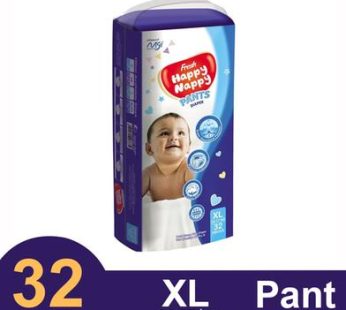 Fresh Happy Nappy Pant System Baby Diaper (XL Size) (12-17Kg) (32Pcs)