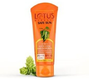 Lotus Herbals Safe Sun Matte Look Daily Sunblock SPF 40-(50gm)