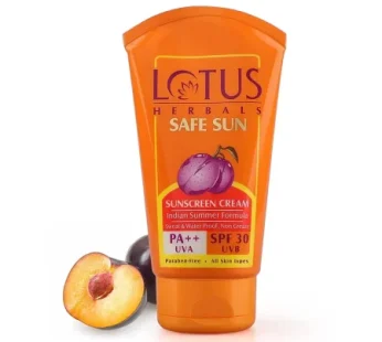 Lotus Herbals Safe Sun Sun Block Cream SPF 30-(100g)