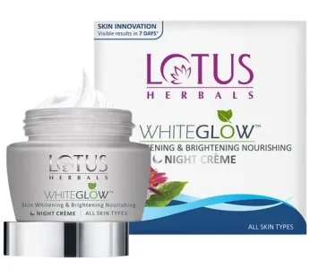 Lotus Herbals WhiteGlow Skin Whitening & Brightening Nourishing Night Cream -40gm