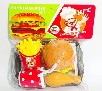 Fast Food Burger Dinner Toy Set 5 Pcs (burger_set_packet_No-1201)