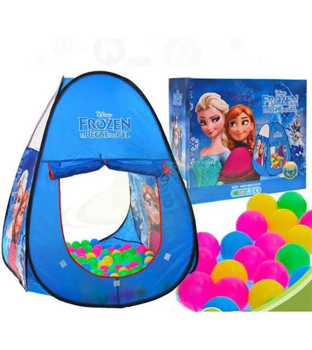 Play Tent House Toy with 100 Colored Plastic Balls